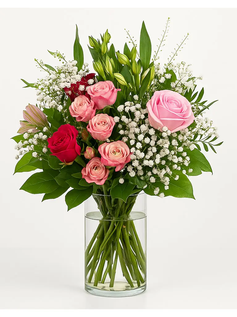 Romantischer gemischter Blumenstrauß