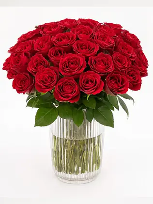 Roter Rosenstrauß für die Liebste