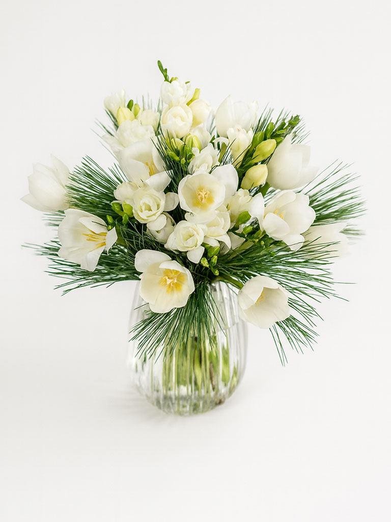Buchet frezii si lalele albe (Small)